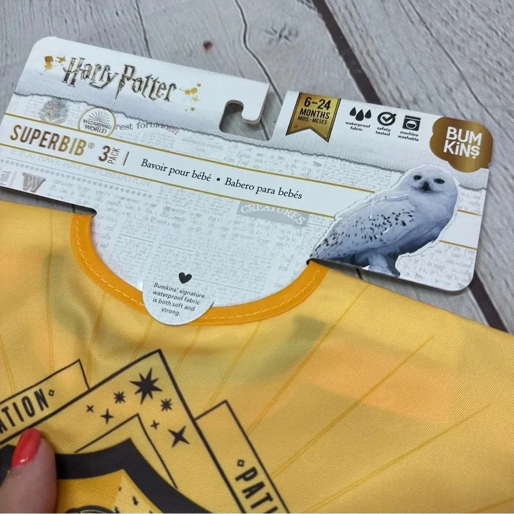NWT Harry Potter super bib 3pk Bum kins Hufflepuff FANDOM kidcore
